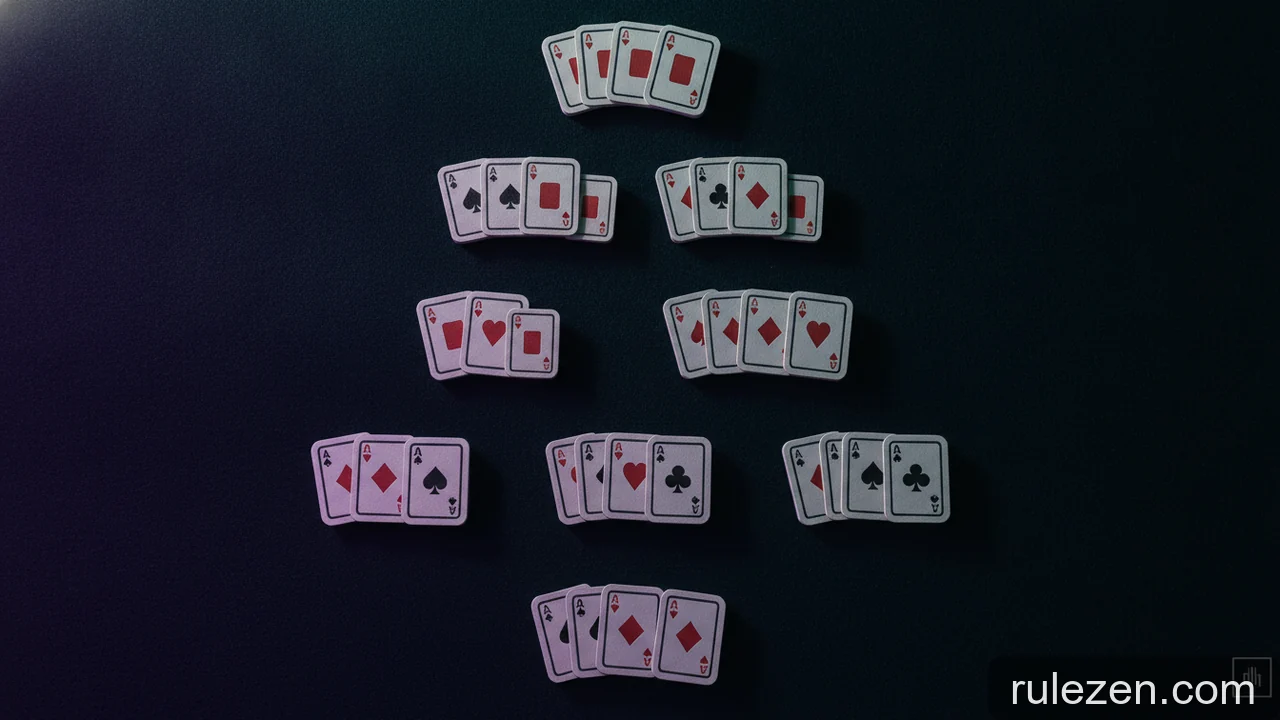 Minh họa: Các bộ bài Poker mạnh nhất: Thứ tự từ cao đến thấp và cách nhận biết