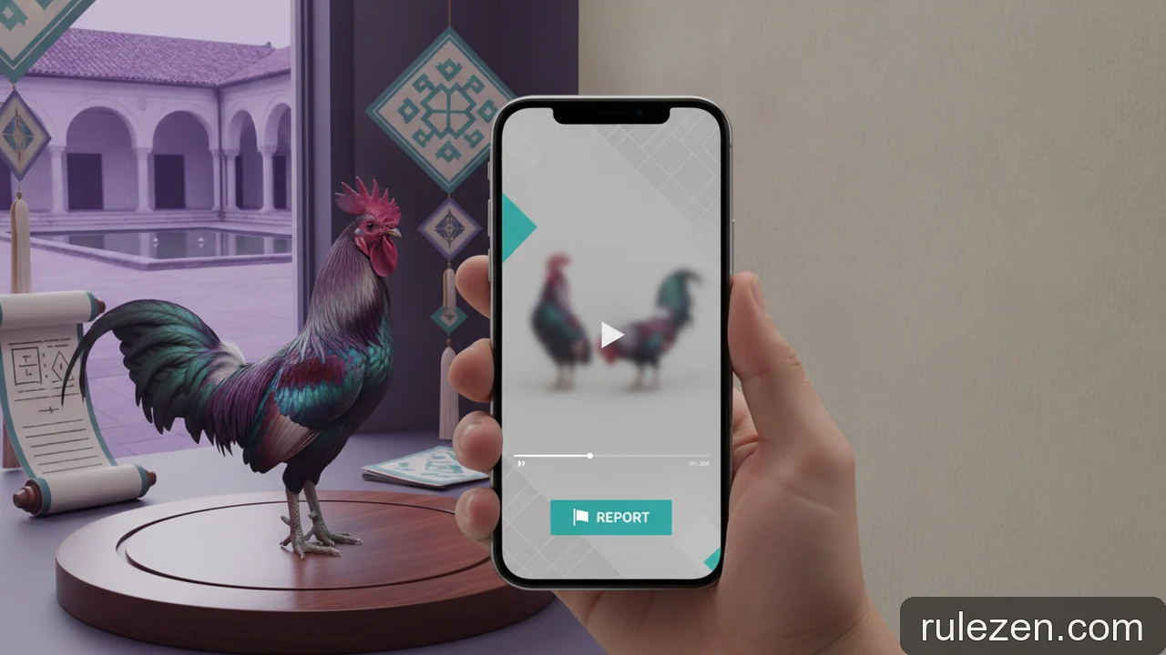 Minh họa: Làm sao để báo cáo video đá gà có dấu hiệu bất thường hoặc vi phạm?
