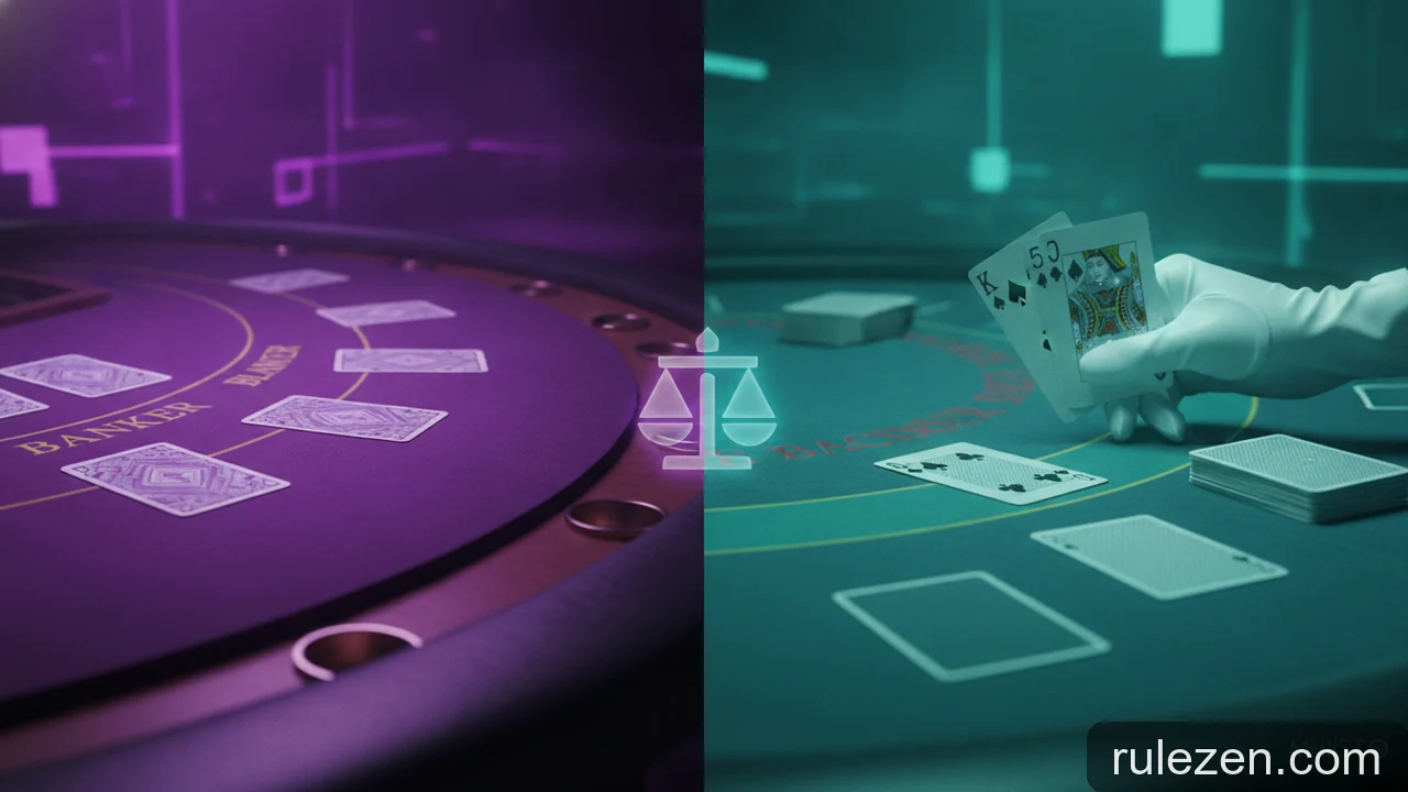Minh họa: Nên chơi Baccarat hay Blackjack? So sánh nhịp độ và quyết định
