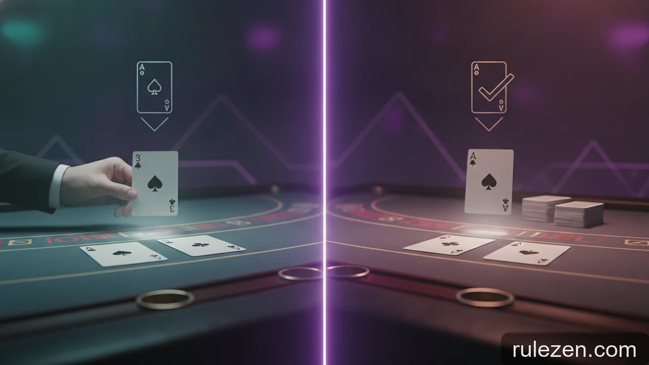 Minh họa: Phân biệt luật Blackjack quốc tế và luật chơi tại Mỹ