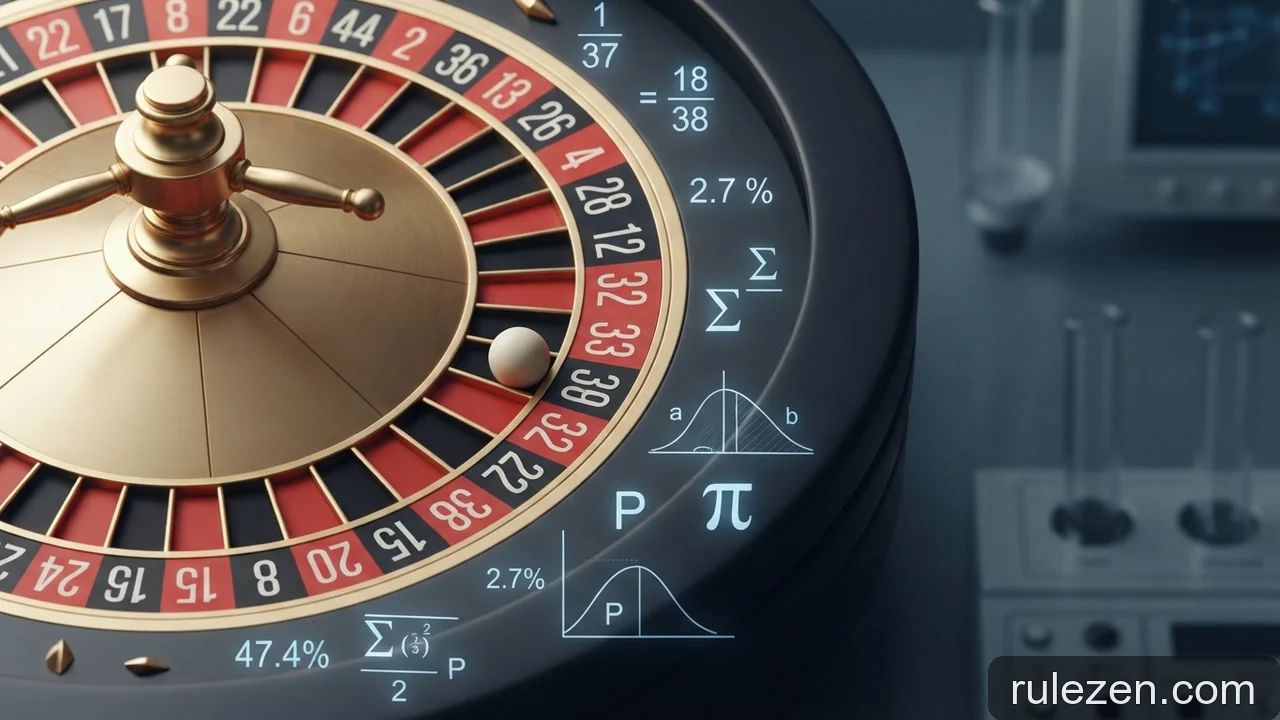 Minh họa cho Xác suất một số, một màu và một nhóm số trên roulette